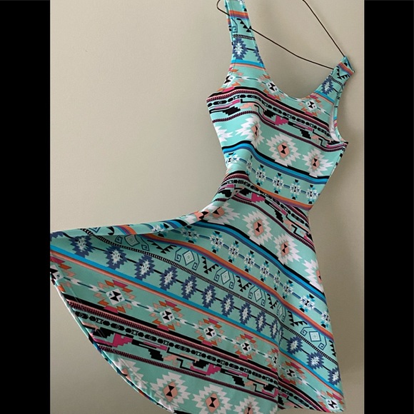 Derek Heart Dresses & Skirts - 🆓DerekHeart Aztec A-Line Dress LikeNew No Flaws M